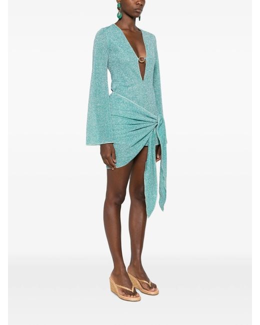 Oseree Blue Lumiere Pareo Dress