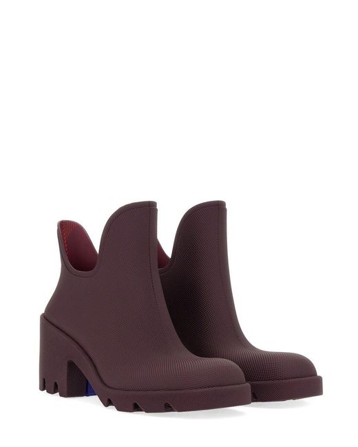Burberry Purple Stylish Mini Boot
