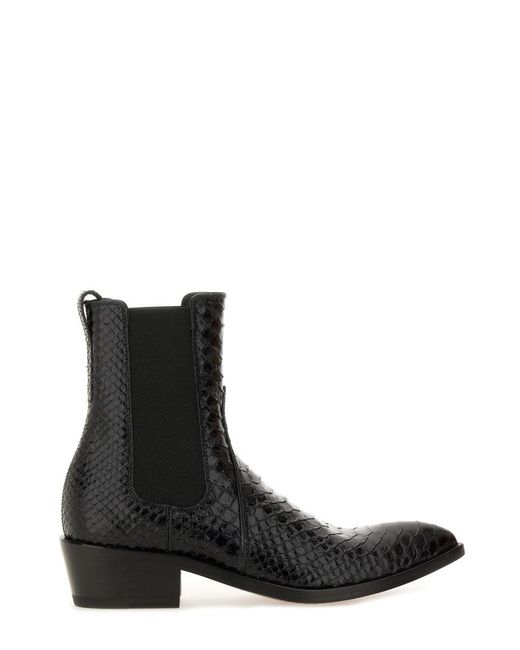 Tom Ford Lederen Laars in het Black