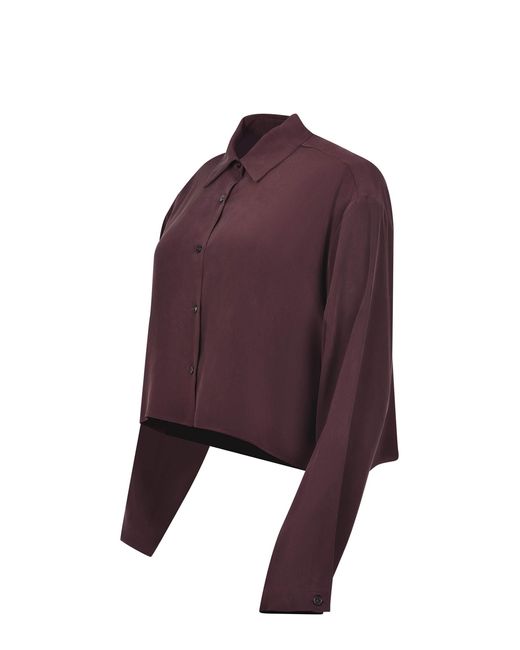 Alysi Purple Shirt Made Of Silk