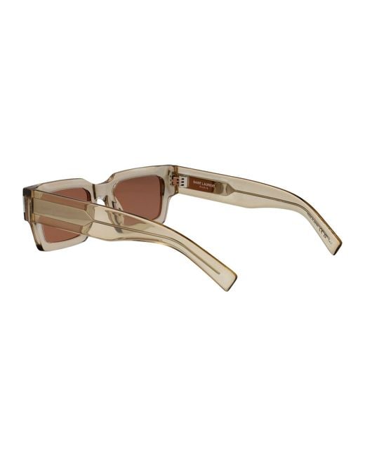 Saint Laurent Brown Squared Sunglasses Sl 572 006