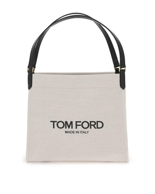 Tom Ford Amalfi Tote Bag in het White