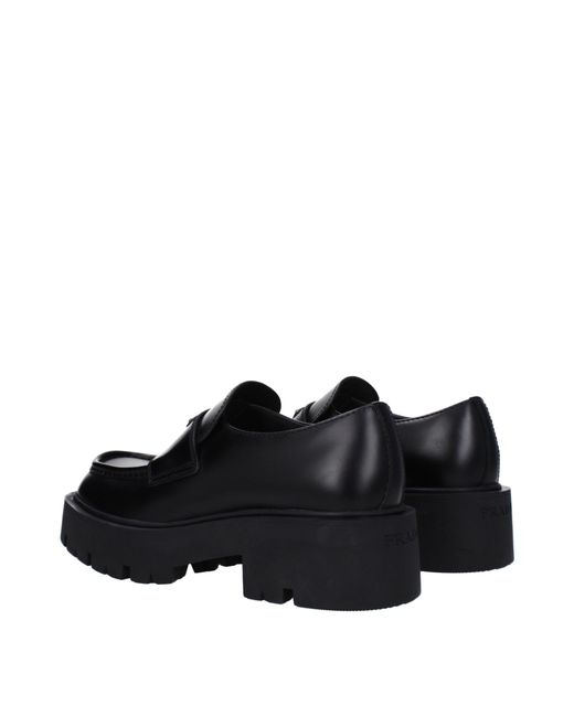 Prada Black Leather Loafers