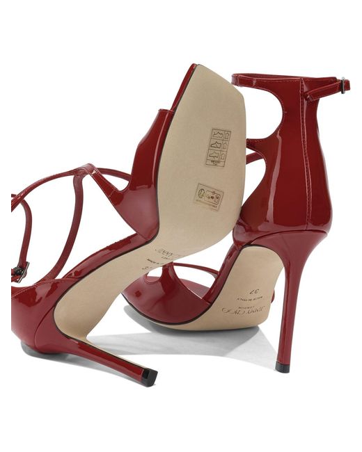 Jimmy Choo Pink "Azia 95Mm" Heeled Sandals