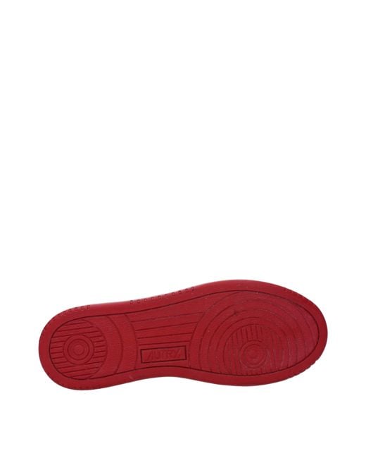 Autry Red Sneakers Uomo Camoscio Rosso/Grigio Chiaro for men