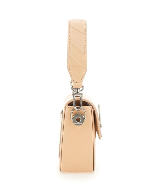 Off-White c/o Virgil Abloh Natural Mini Leather Binder Handbag