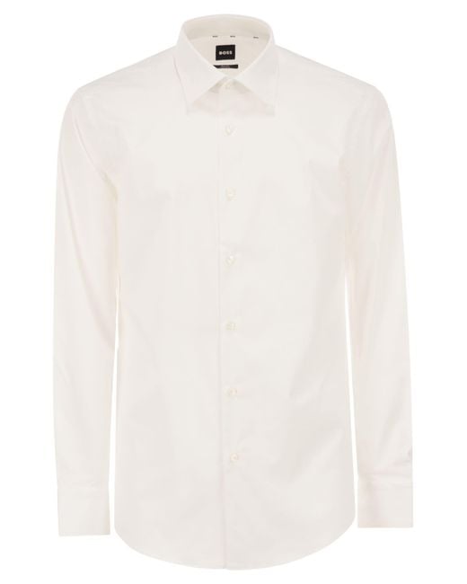 Boss White Slim Fit Shirt for men
