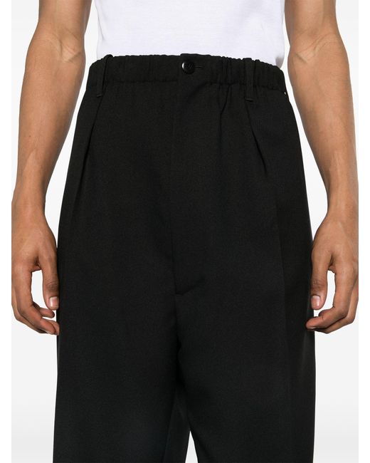 Random Identities Black Worker Low Crotch Trousers