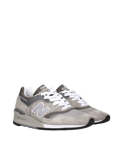 New Balance Gray Sneakers 997 Suede for men