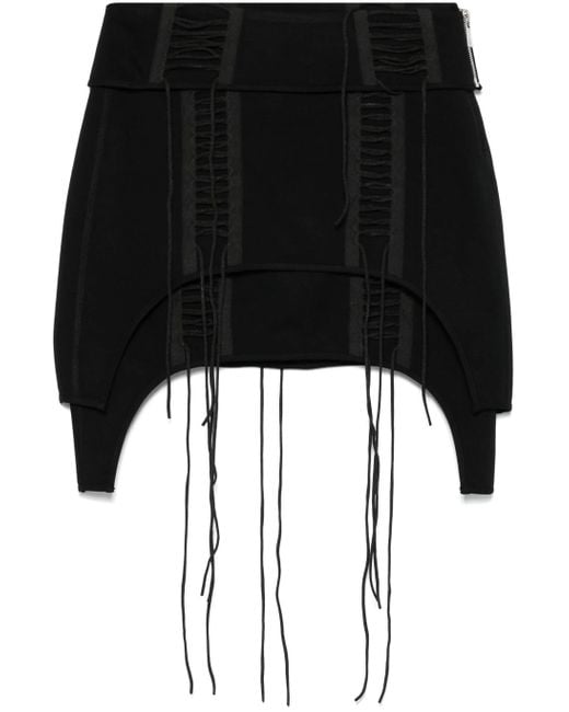 Helmut Lang Black Aviator Skirt.Af Vis Clothing