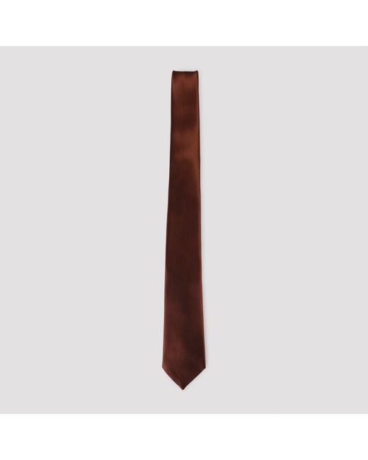 Saint Laurent Black Silk Tie