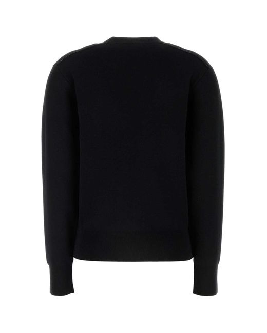 Burberry Black Stretch Wool Blend Sweater