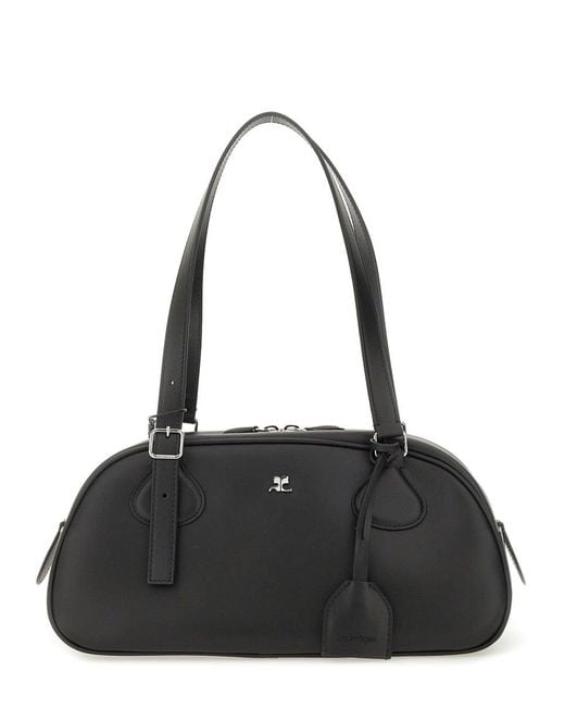 Courreges Black Courregès Friday Medium Shoulder Bag