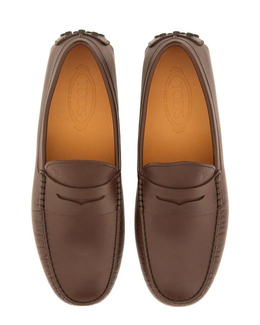 Tod's Brown Moccasin "Gommino Bubble"