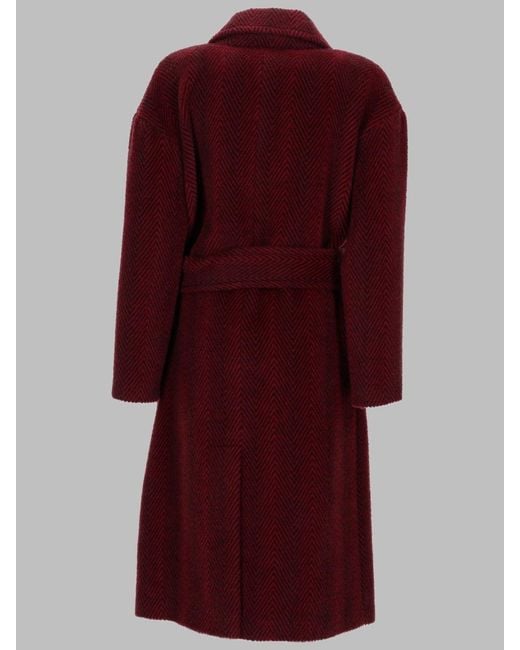 Paltò Red Chic Mini Trench Coat