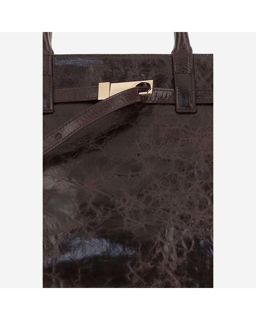 Benedetta Bruzziches Black Mame Weekend Leather Bag
