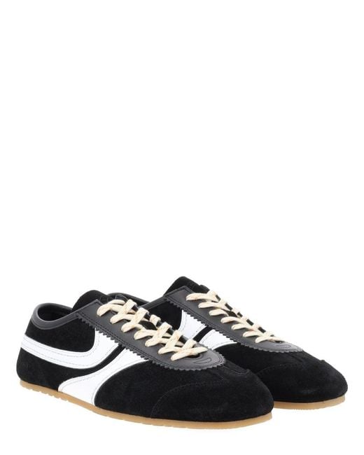 Dries Van Noten Black Suede Sneakers for men