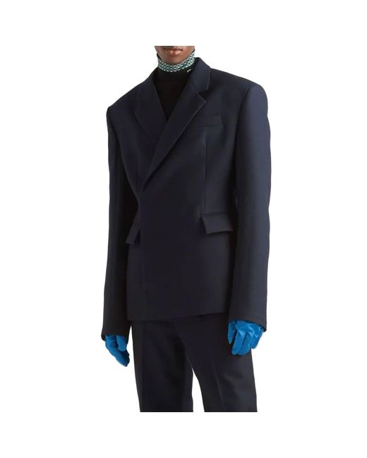 Prada Blue Blazer Jacket for men