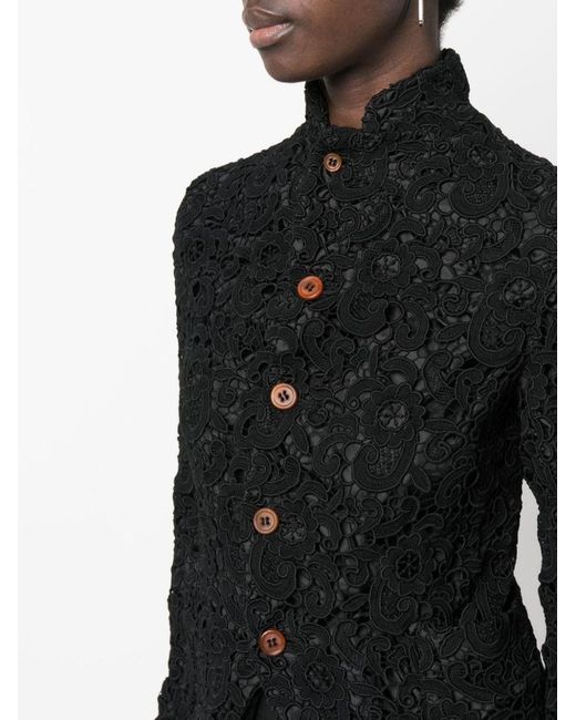 Comme des Garçons Black Single-Breasted Jacket
