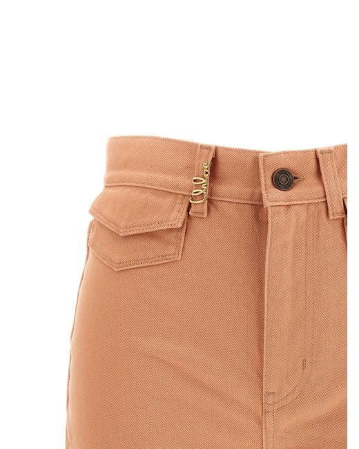 Chloé Orange Shorts "Chloé"