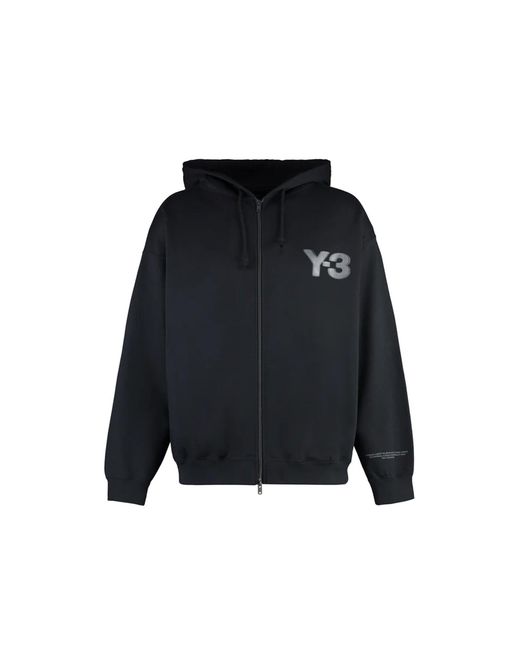 Felpa Con Cappuccio di Y-3 in Blue da Uomo