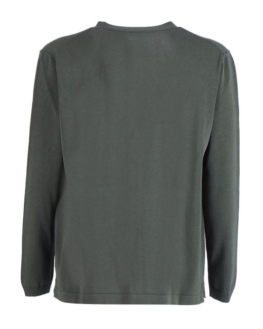 Sette Fili Cashmere Black Cardigan M/Lunga Fondo Tubolare Con Spacchi