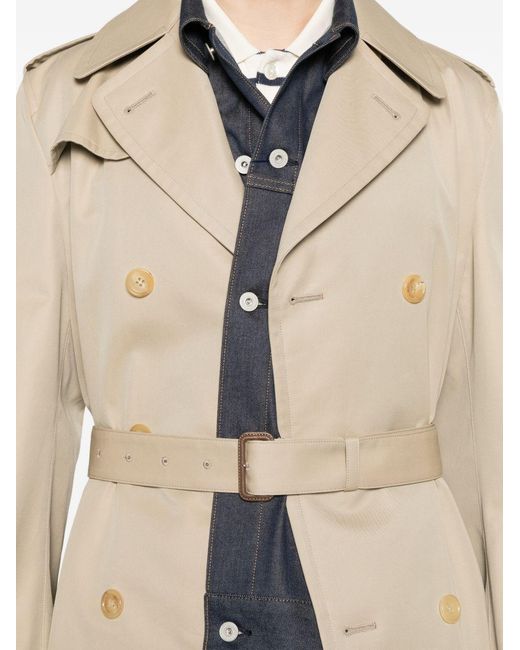Junya Watanabe Natural Cotton Double-Breasted Coat for men