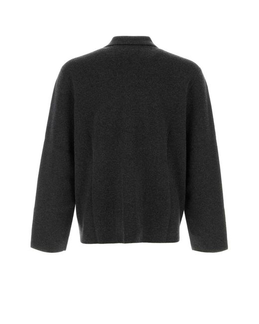 LeKasha Black Jacket With Front Pockets for men