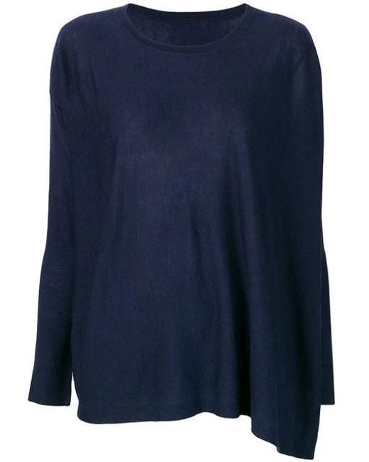 LA ROSE Blue Sottomettimi Fine Knit Sweater