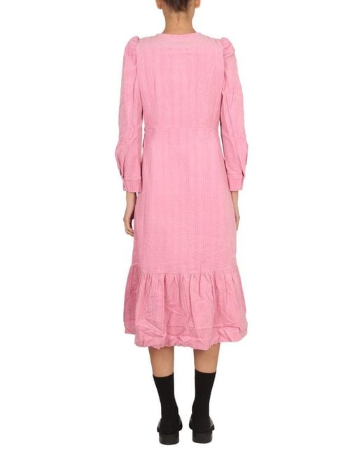 Baum und Pferdgarten Pink Aleema Midi Dress