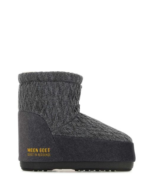 Moon Boot Black Icon Low Ankle Boots
