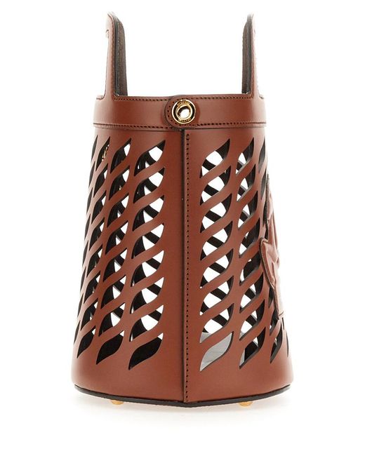 Etro Brown "coffa" Bag With Logo