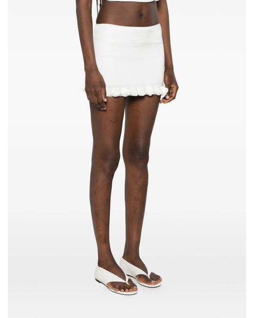 Oseree Mini-Rok Met Roospatch in het White