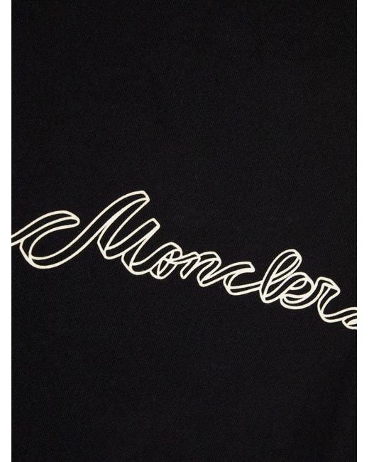 Moncler Black Logo Cotton T-Shirt