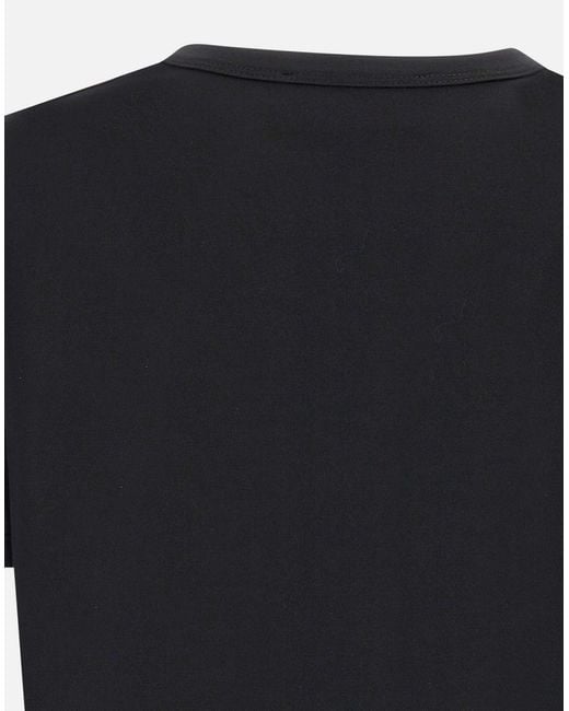 Black Viscose Blend Corth Camiseta Kaos