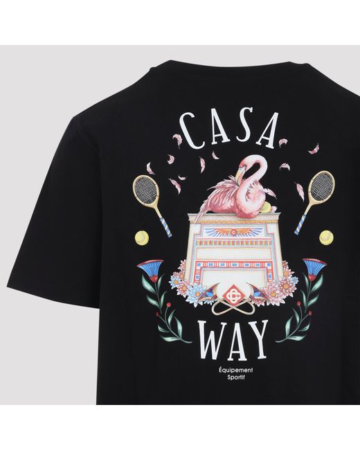 Casablanca Black Casa Way Short-Sleeve T-Shirt