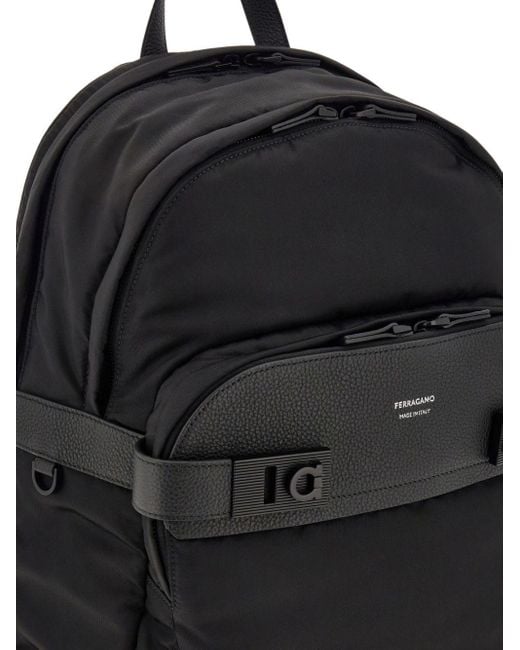 Ferragamo Twins Nylon Rucksack in Black für Herren