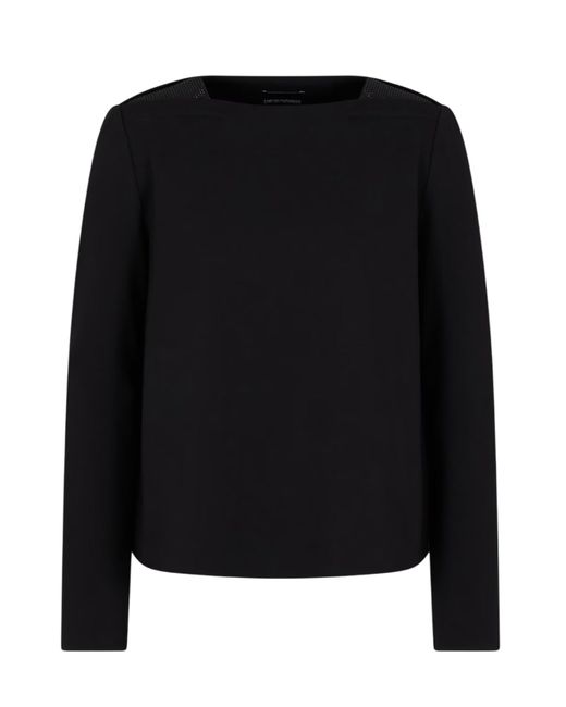 Emporio Armani Black Sweaters Schwarz