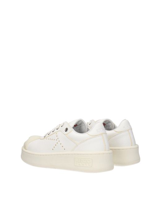 KENZO White Sneakers Frauen weißes Leder