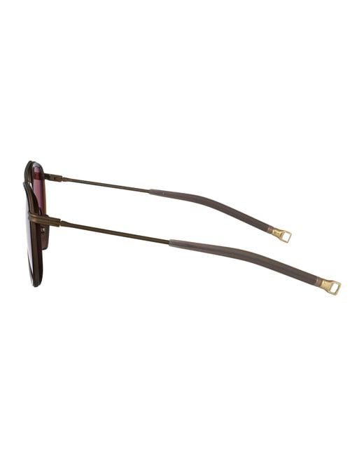 Dita Eyewear Brown Aviator Sunglasses Dls441 A 01