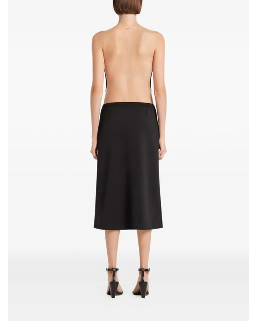 Courreges Black Interlock Tracksuit Skirt