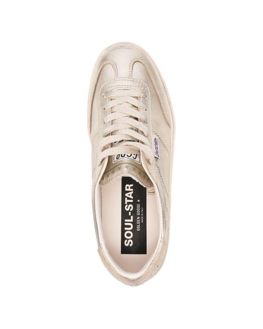 Golden Goose Deluxe Brand White Soul-Star Sneakers