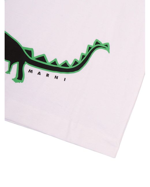 Marni White Mt304 U Over Maglietta