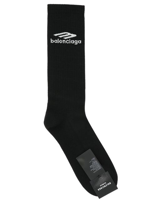 Balenciaga 3 B Sport Ikone Ski Socken in Black für Herren