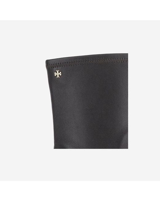 Tory Burch Black Leather Ankle Boots