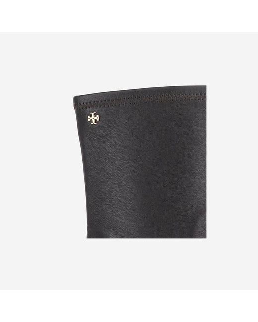 Tory Burch Leren Enkellaarzen in het Black