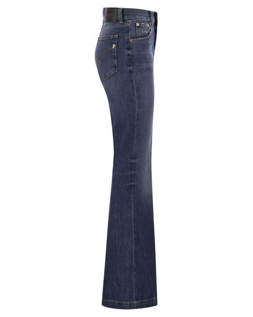 Olivia Slim Fit Bootcut Jeans di Dondup in Blue