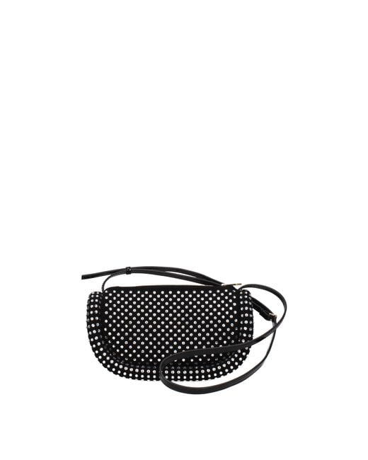 J.W. Anderson Black Jw Anderson Borse A Tracolla The Bumper Donna Camoscio Nero