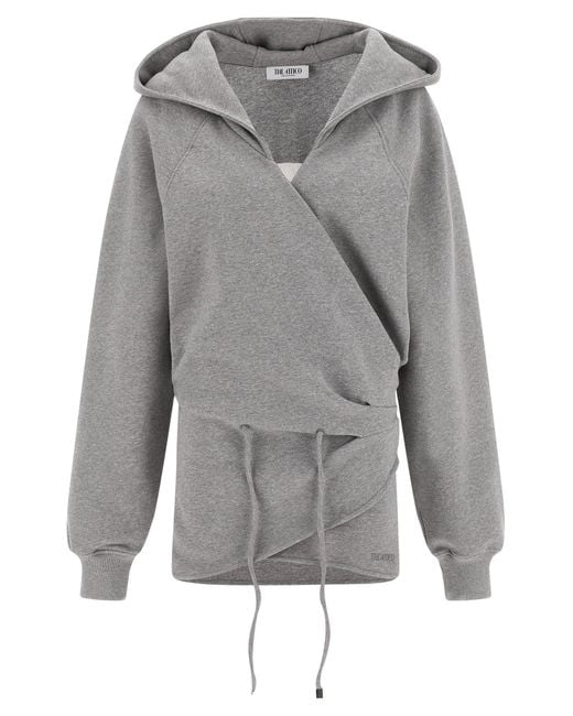 The Attico De Attico-jurk Met Capuchon in het Gray