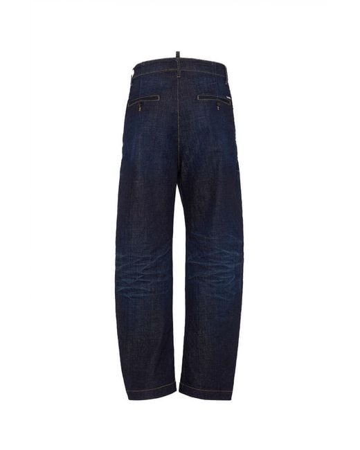 DSquared² Blue Dark Urban Wash Snatch Fit Pant for men